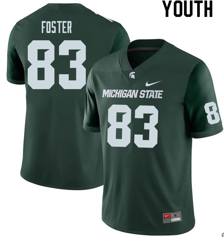 Youth #83 Montorie Foster Michigan State Spartans College Football Jerseys Sale-Green